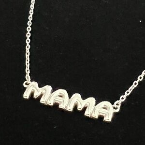 Lulea MAMA Initial Sterling Silver 925 Necklace